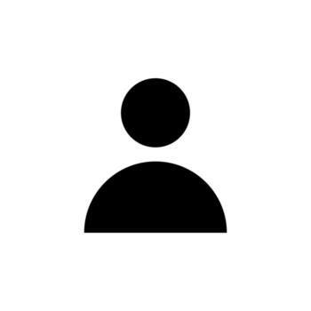 default profile account unknown icon black silhouette free vector